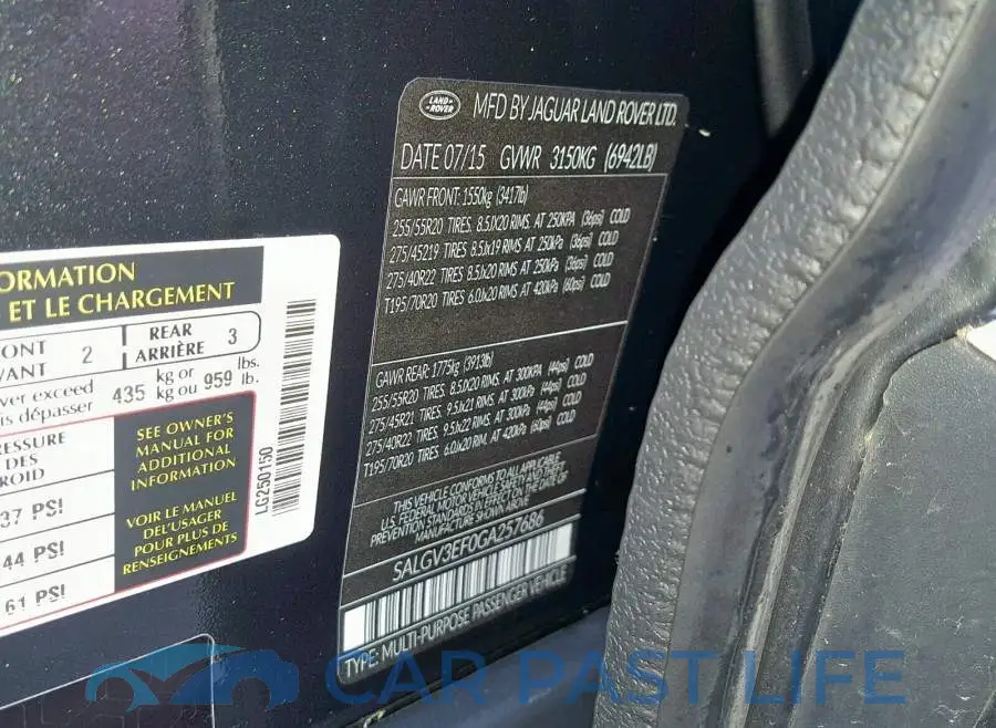 SALGS3EF0GA250150# 10