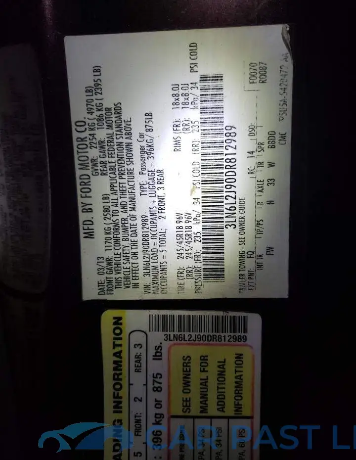 3LN6L2J90DR812989# 12