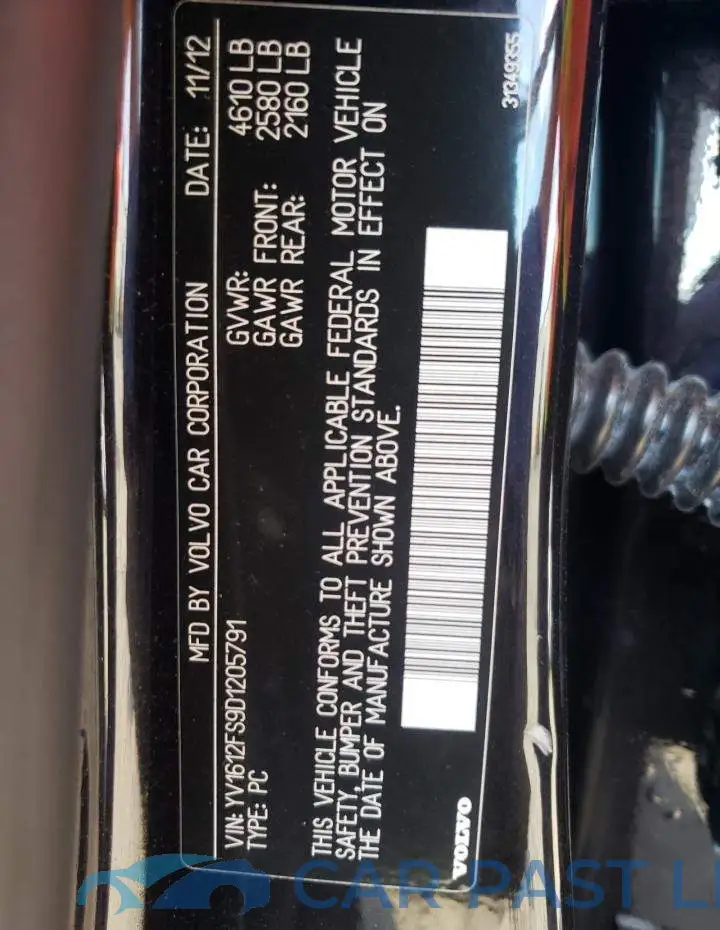 YV1612FS9D1205791# 10