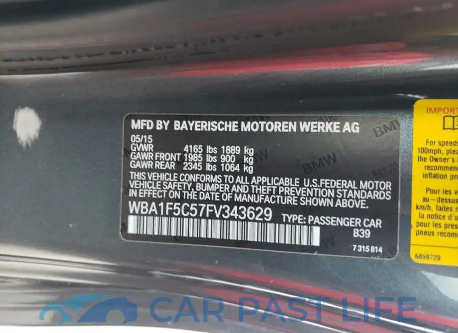 WBA1F5C57FV343629# 10