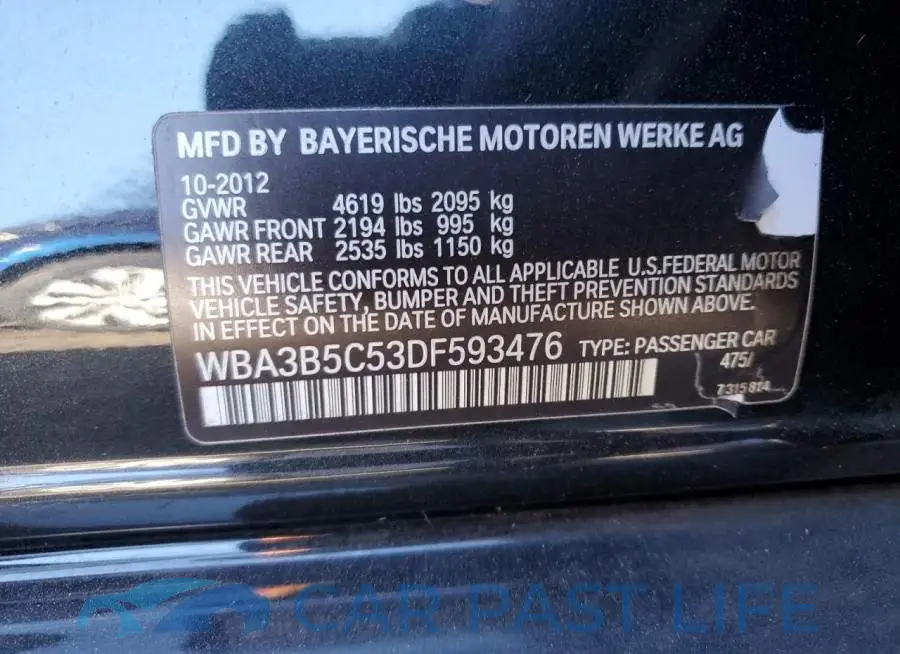 WBA3B5C53DF593476# 12