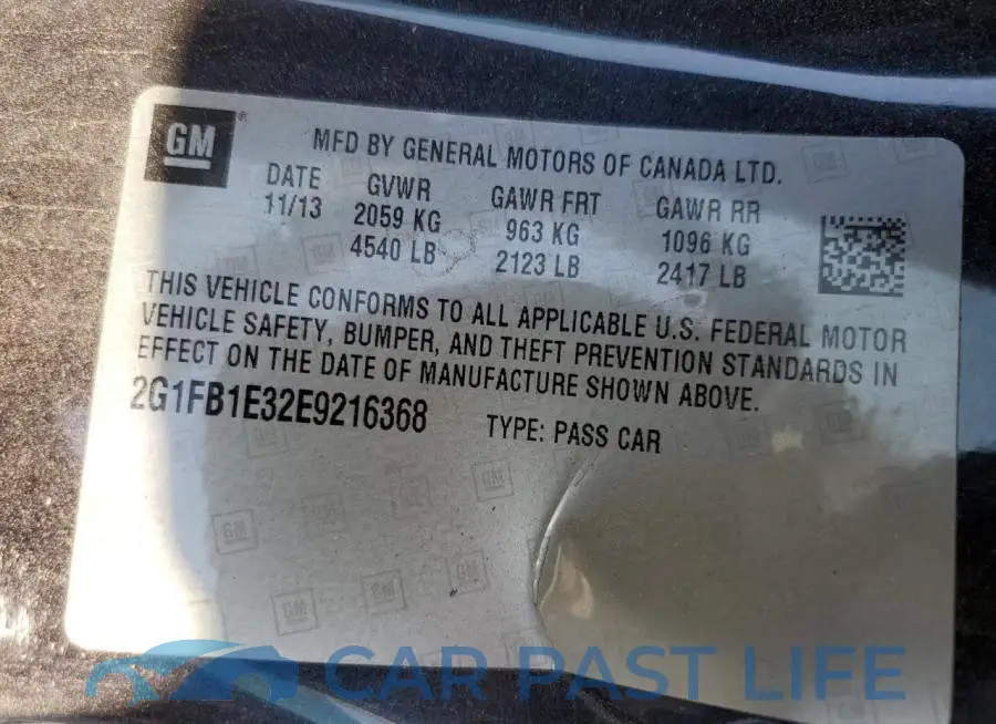 2G1FB1E32E9216368# 10