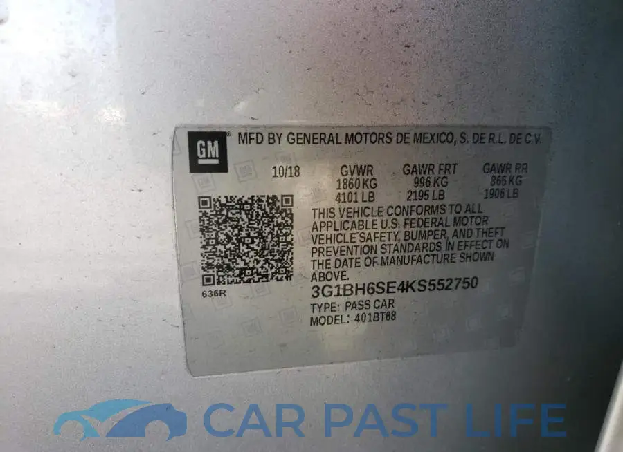3G1BH6SE4KS552750# 13