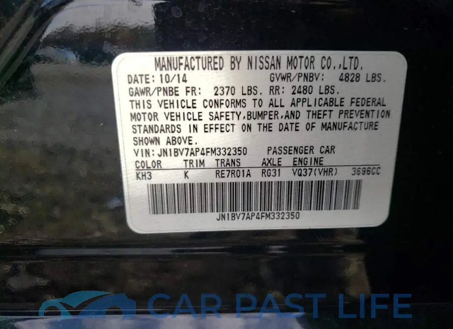 JN1BV7AP4FM332350# 10