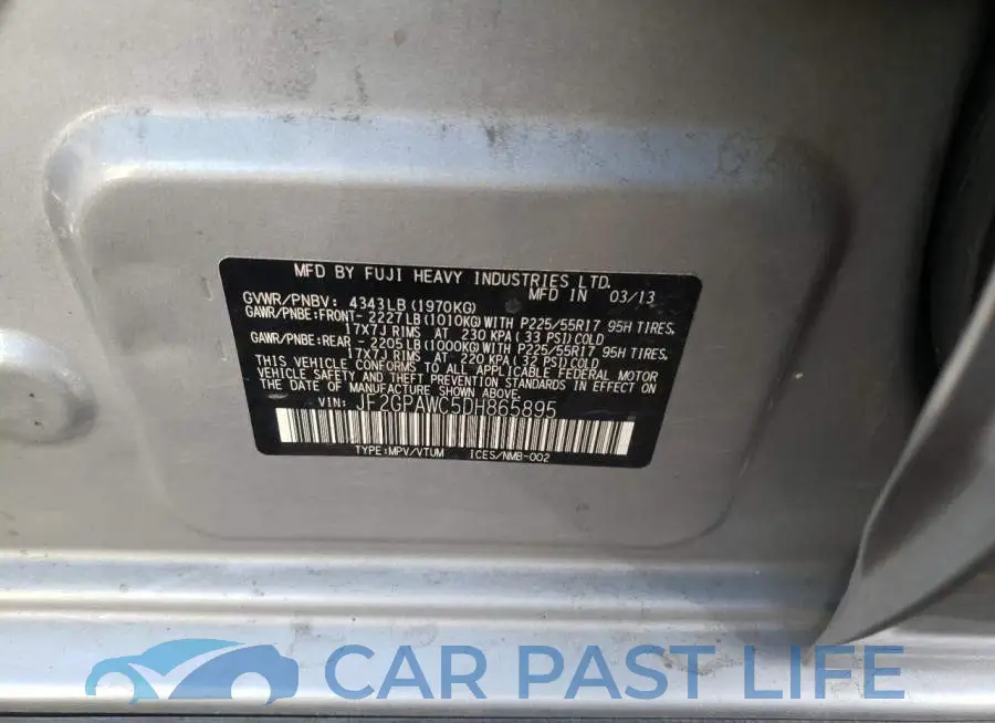 JF2GPAWC5DH865895# 14
