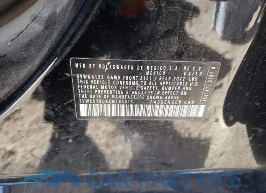 3VWC57BUXKM184013# 13