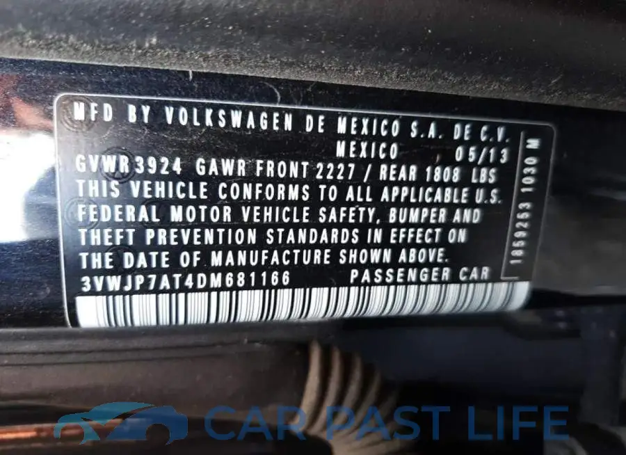 3VWJP7AT4DM681166# 10