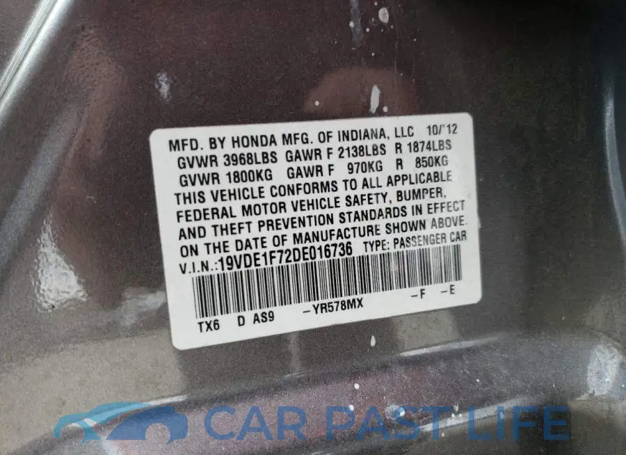 19VDE1F72DE016736# 10