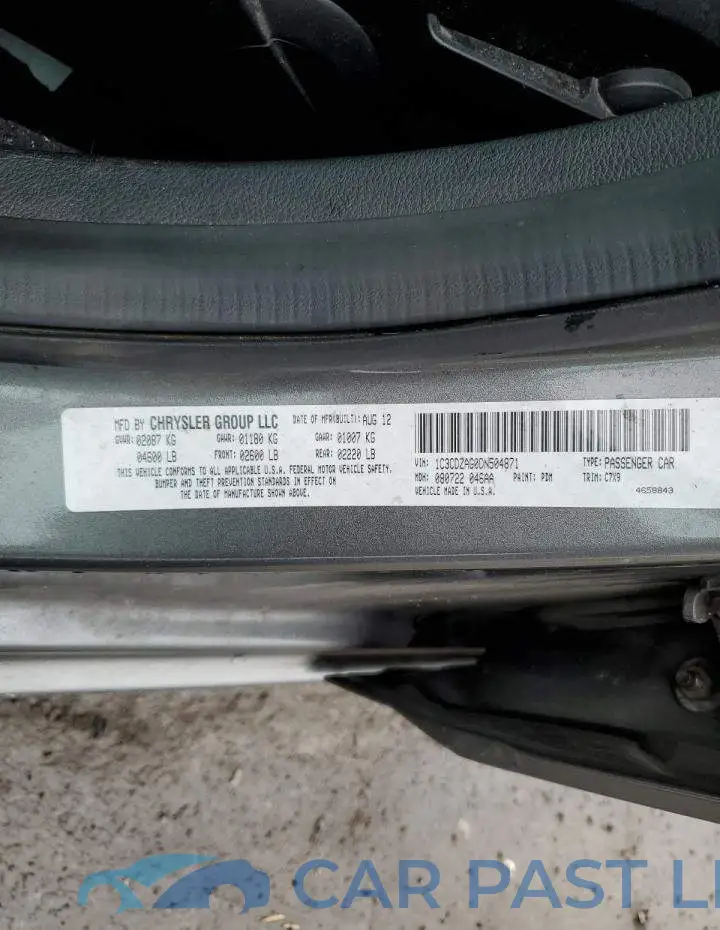 1C3CDZAG0DN504871# 12
