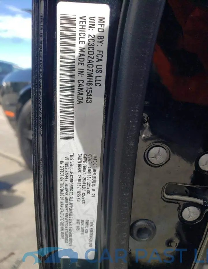 2C3CDZAG7MH615443# 10