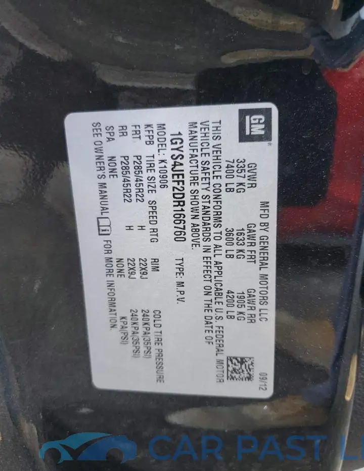 1GYS4JEF2DR166760# 14