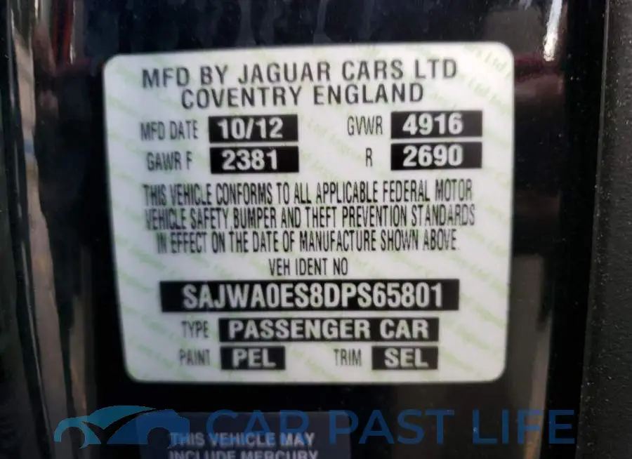 SAJWA0ES8DPS65801# 10