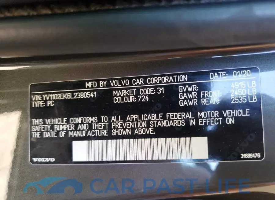 YV1102EK6L2380541# 10