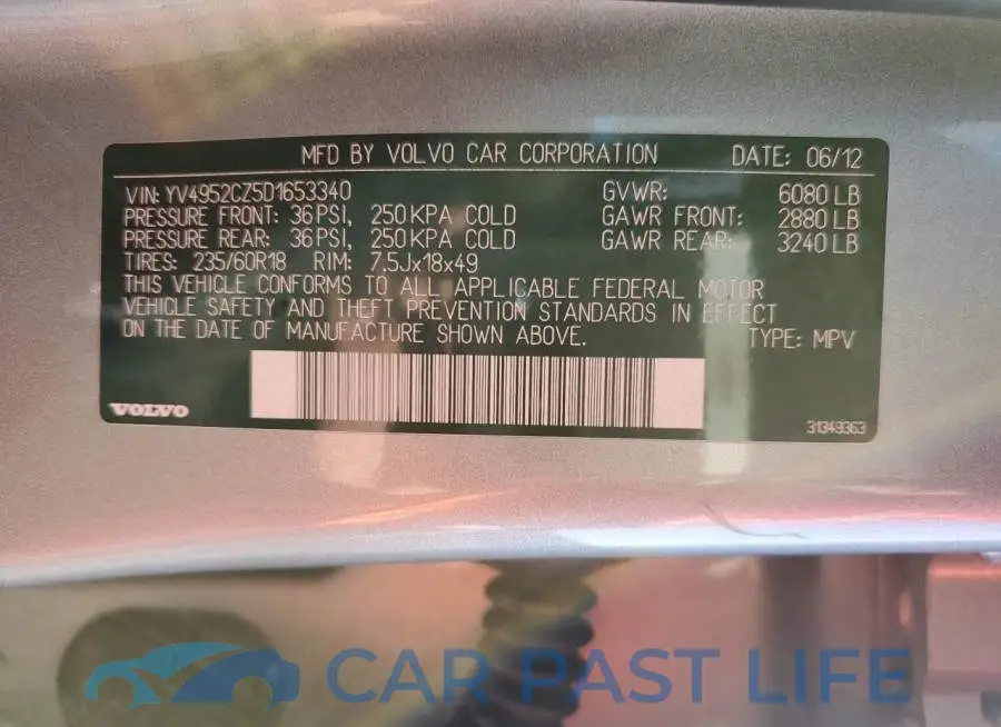 YV4952CZ5D1653340# 14