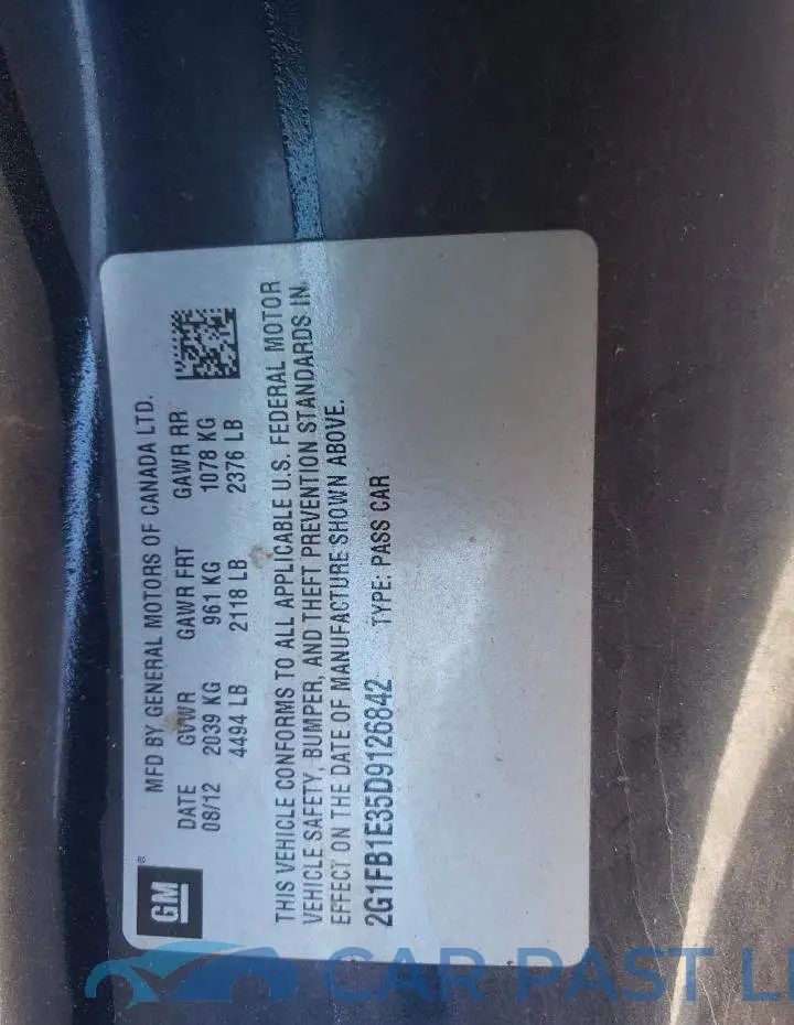 2G1FB1E35D9126842# 10