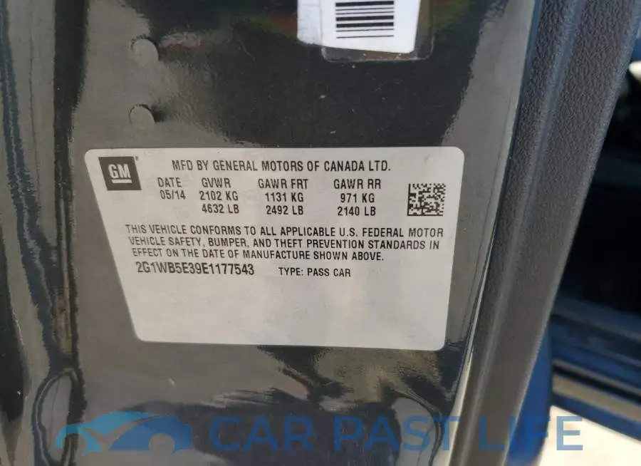 2G1WB5E39E1177543# 12