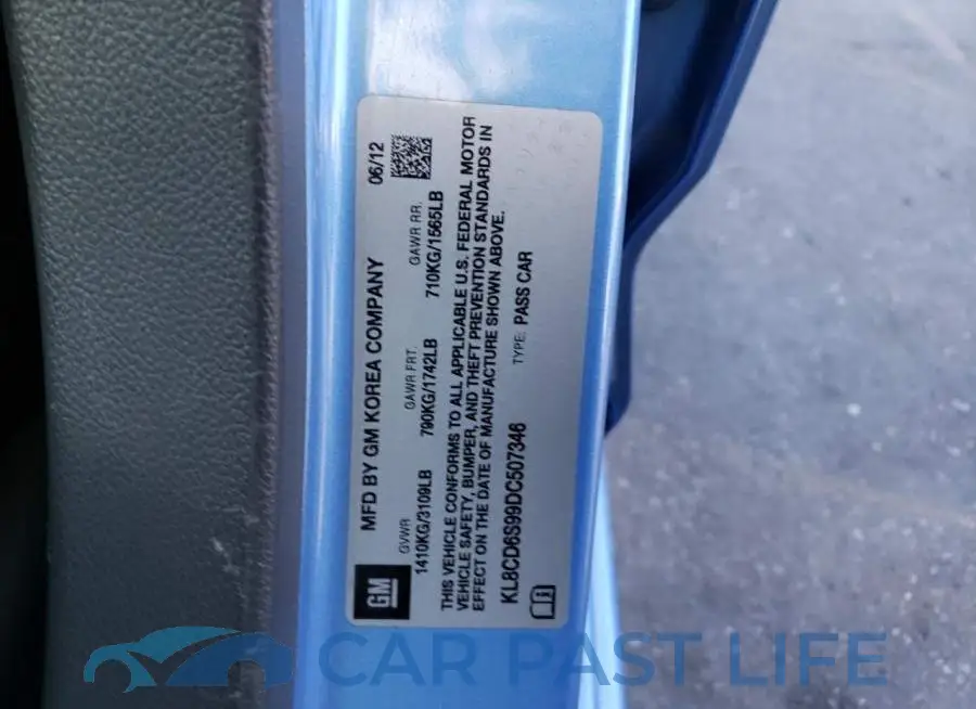 KL8CD6S99DC507346# 12