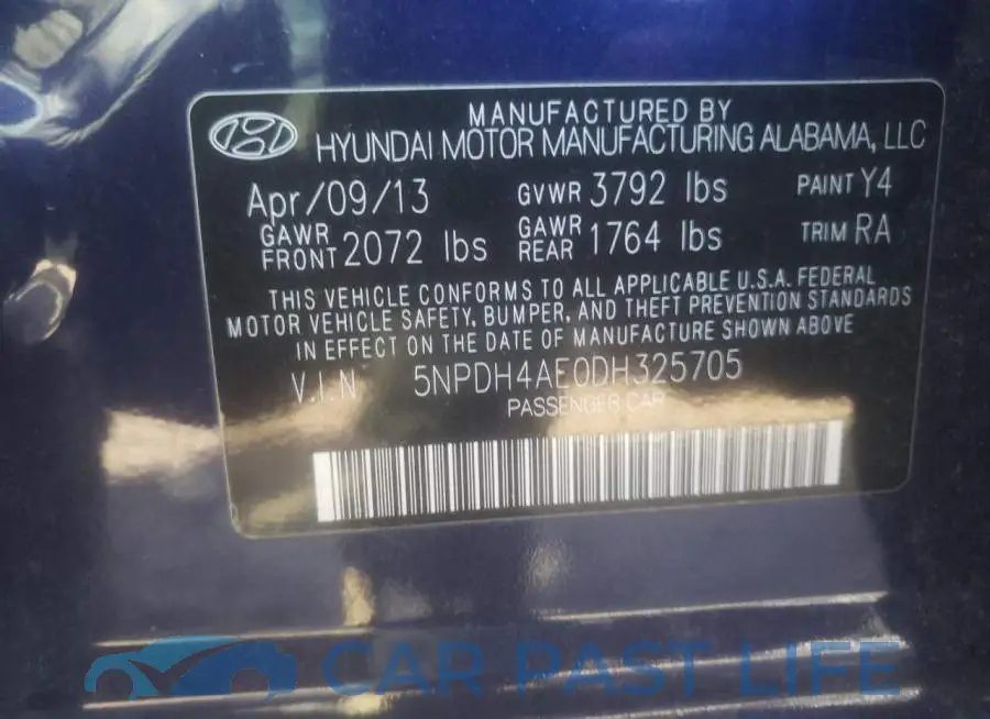 5NPDH4AE0DH325705# 10