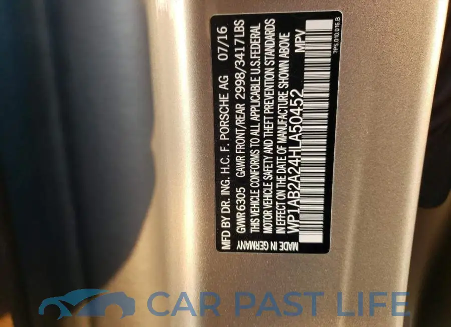 WP1AB2A24HLA50452# 13