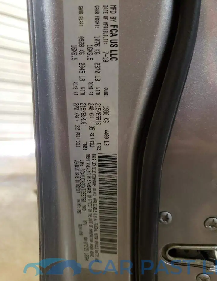 3C4NJCAB6KT855750# 10