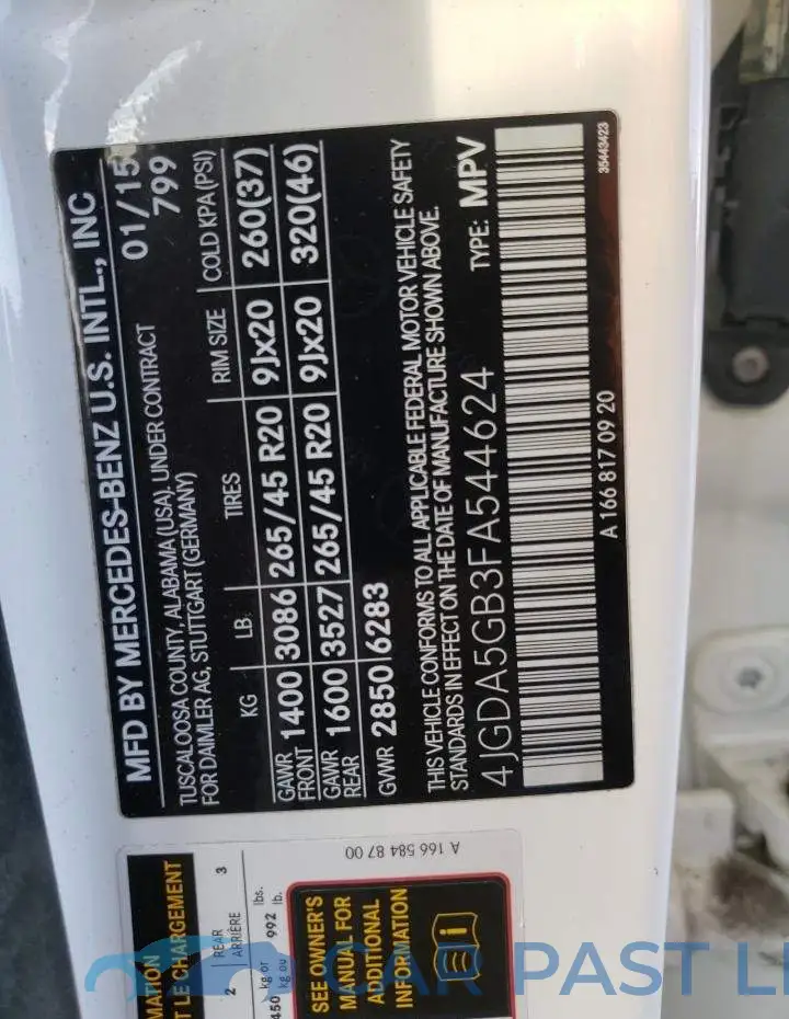 4JGDA5GB3FA544624# 10
