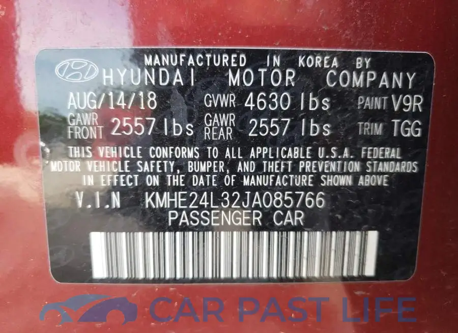 KMHE24L32JA085766# 10