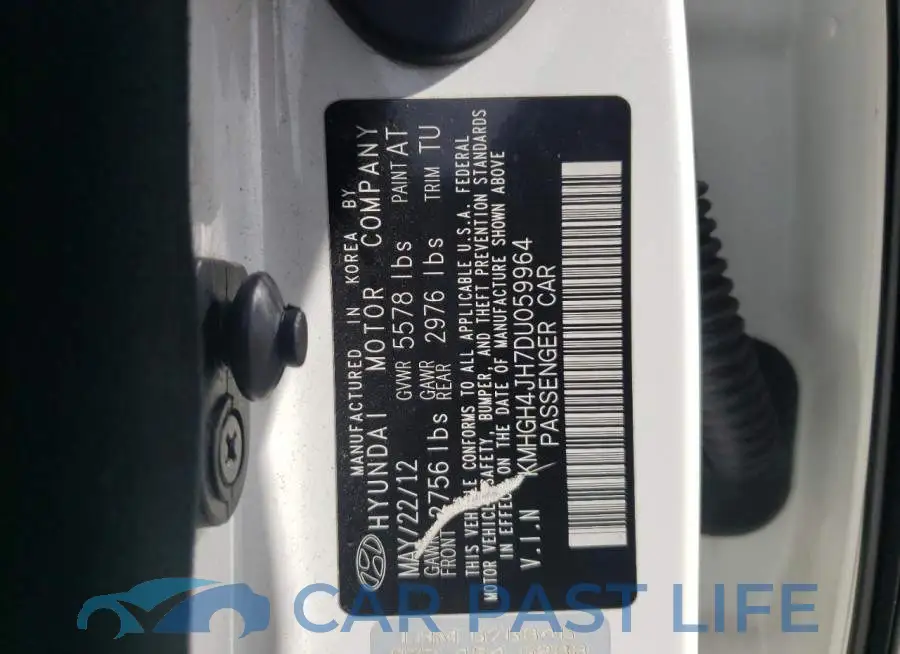 KMHGH4JH7DU059964# 10
