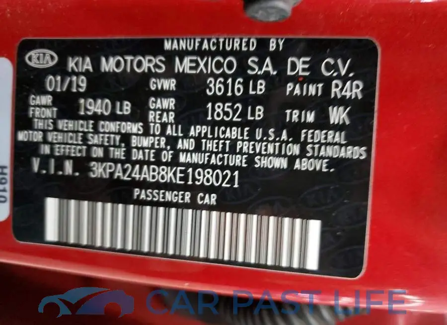 3KPA24AB8KE198021# 12