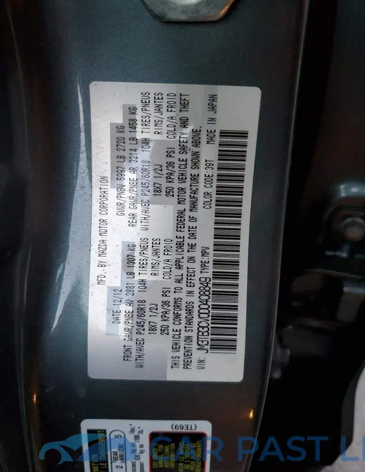 JM3TB3CV0D0408849# 12