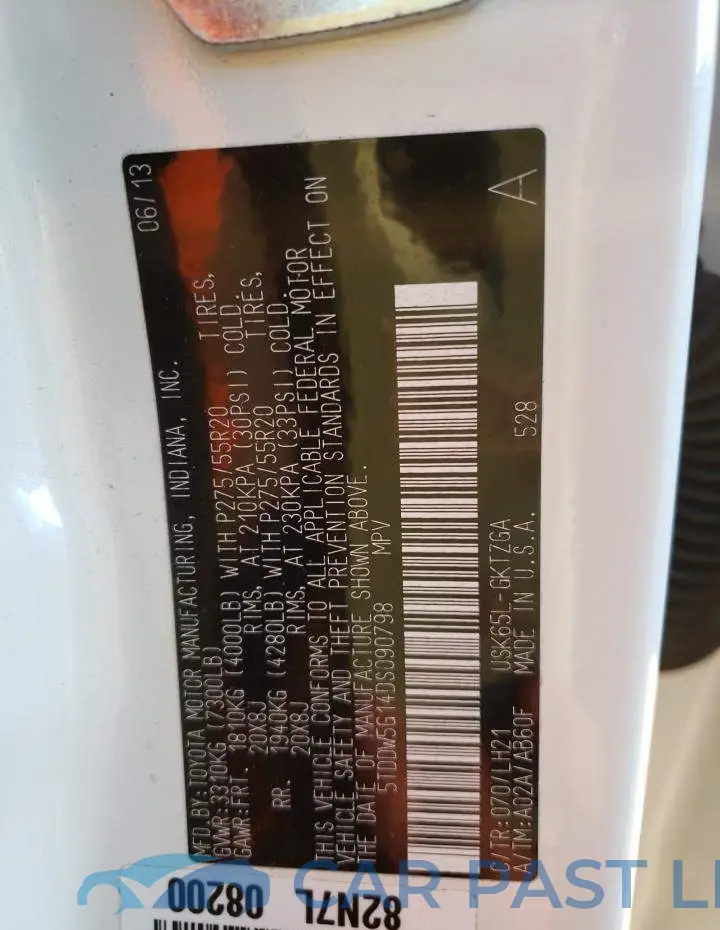 5TDDW5G14DS090798# 13