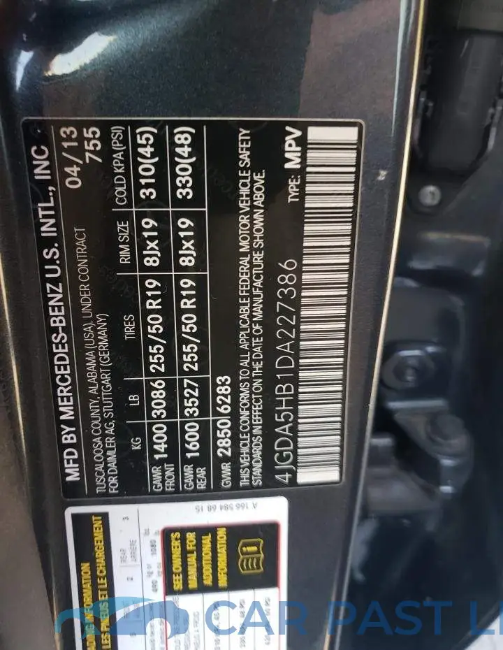 4JGDA5HB1DA227386# 10