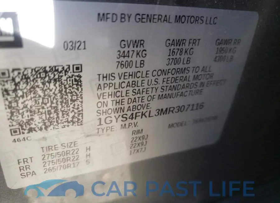 1GYS4FKL3MR307116# 10