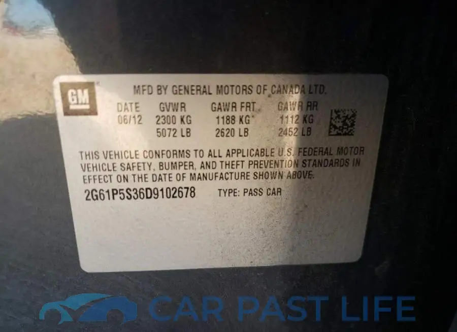 2G61P5S36D9102678# 10