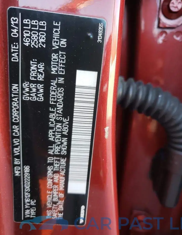 YV1612FSXD2229186# 12