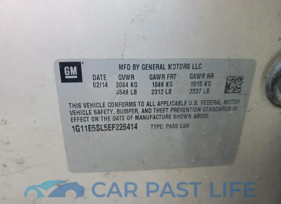 1G11E5SL5EF226414# 12