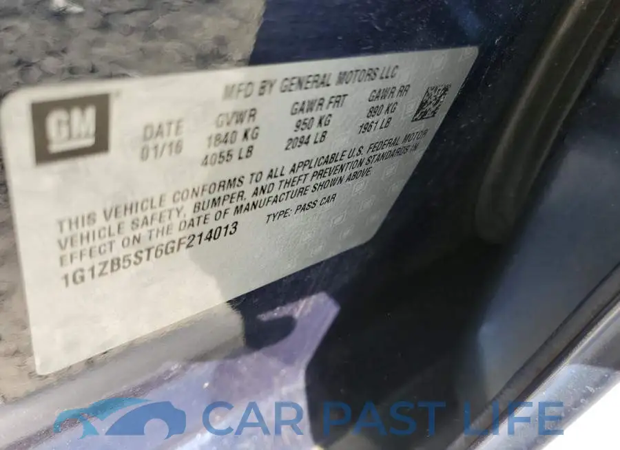 1G1ZB5ST6GF214013# 10