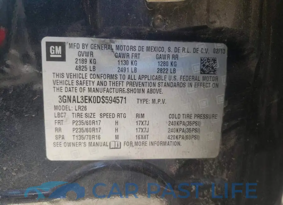 3GNAL3EK0DS594571# 10