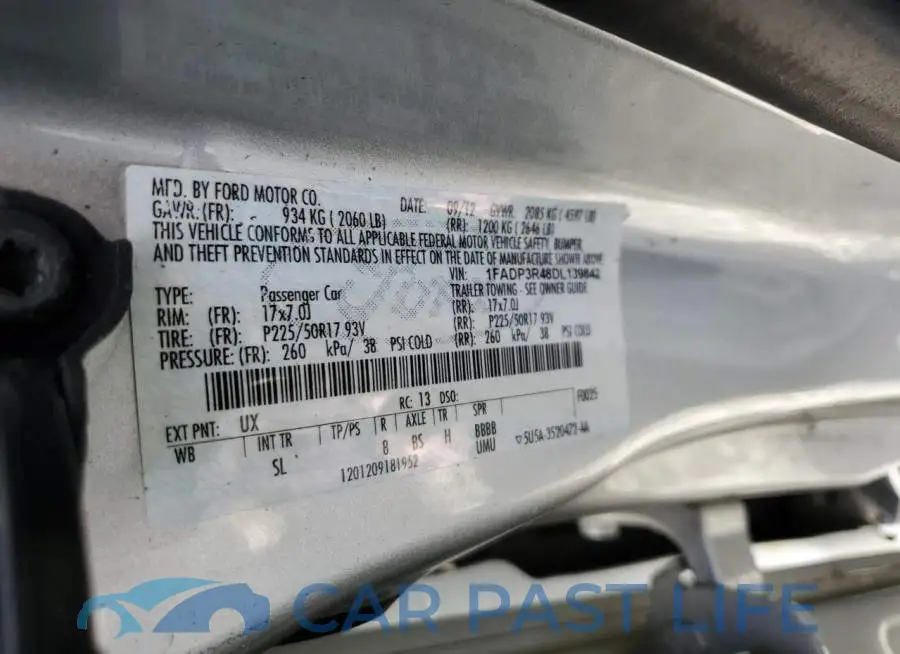 1FADP3R48DL139842# 12