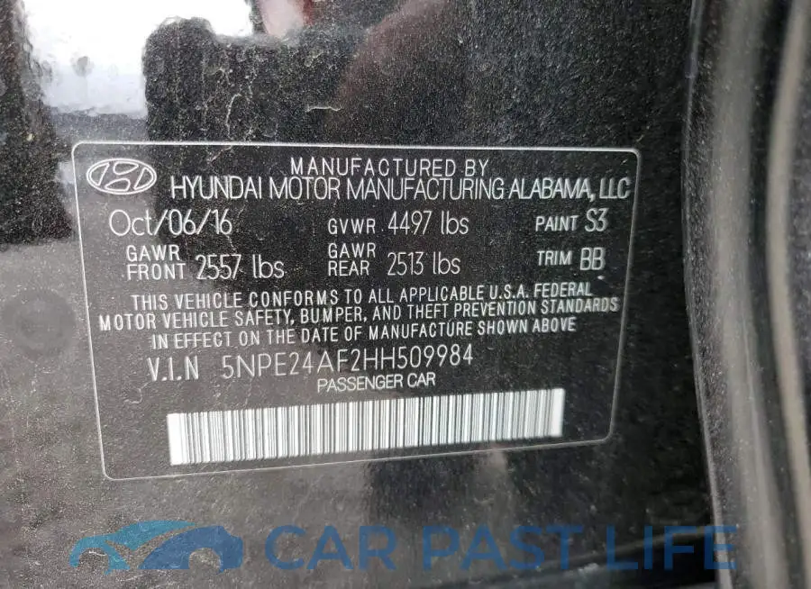 5NPE24AF2HH509984# 12