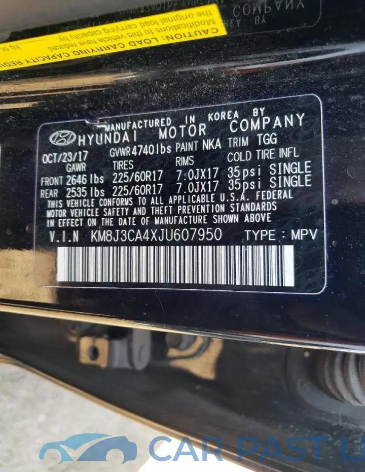 KM8J3CA4XJU607950# 10