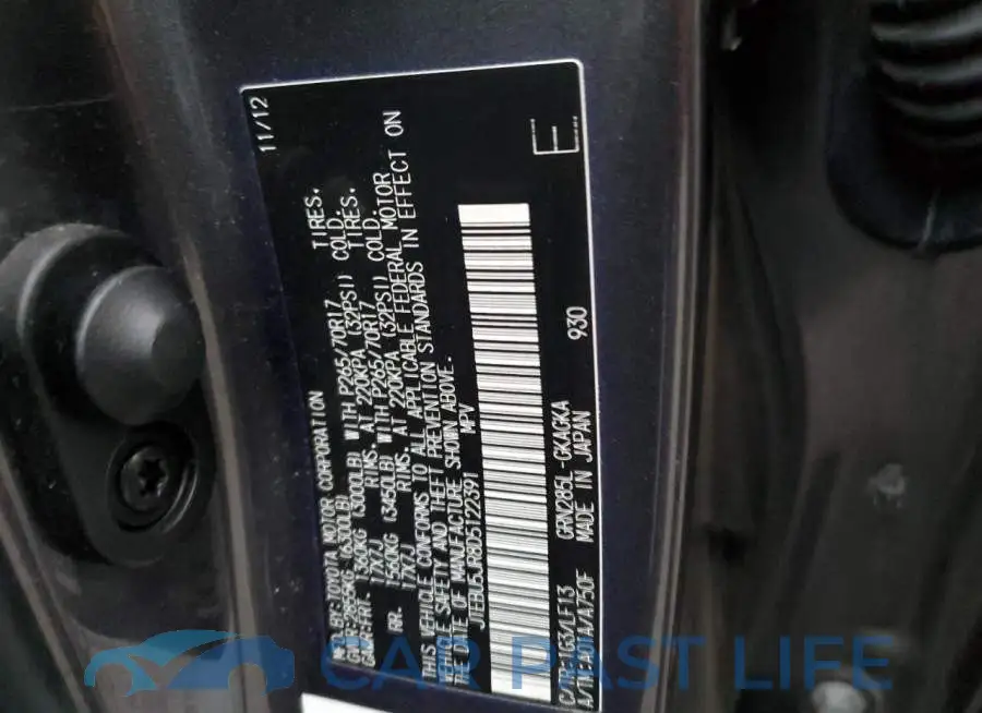 JTEBU5JR8D5122391# 13