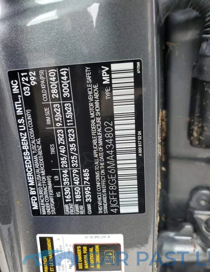 4JGFF8GE6MA434802# 10