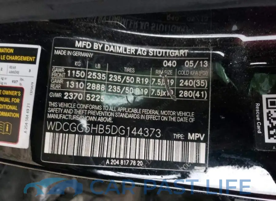 WDCGG5HB5DG144373# 10