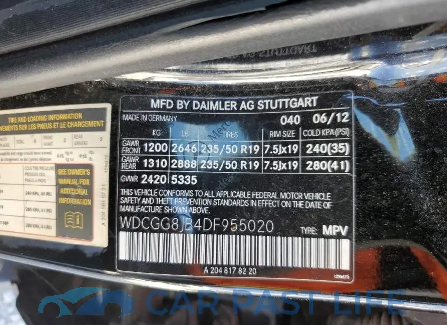 WDCGG8JB4DF955020# 10