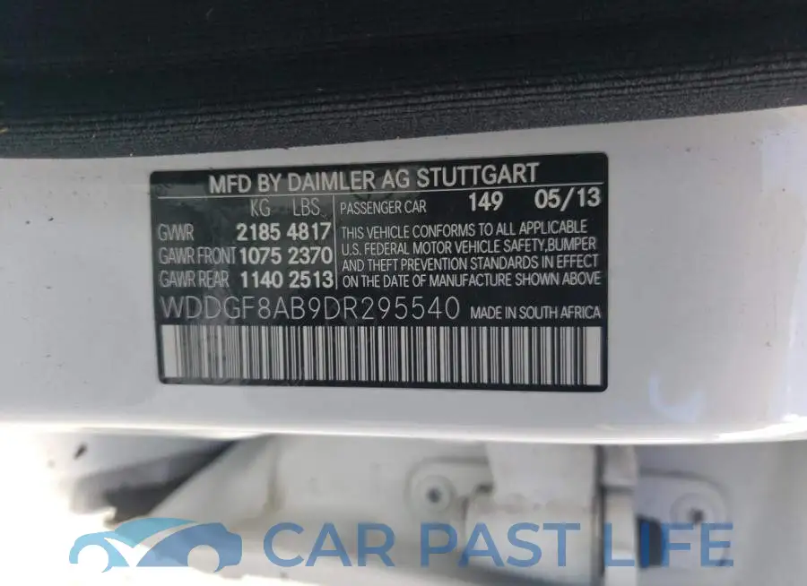 WDDGF8AB9DR295540# 10