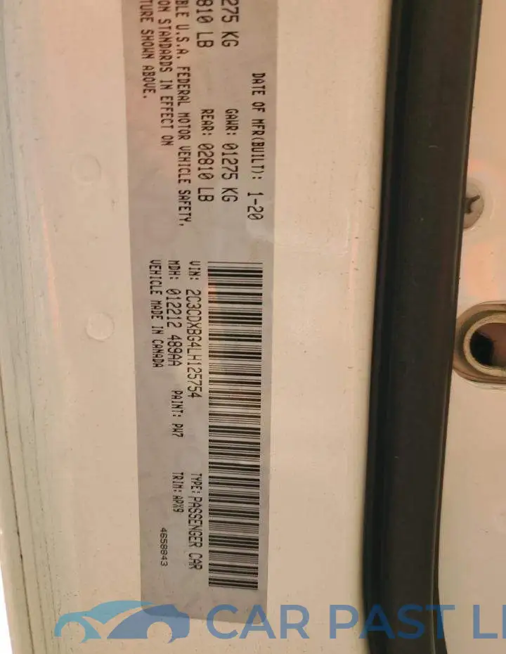 2C3CDXBG4LH125754# 10
