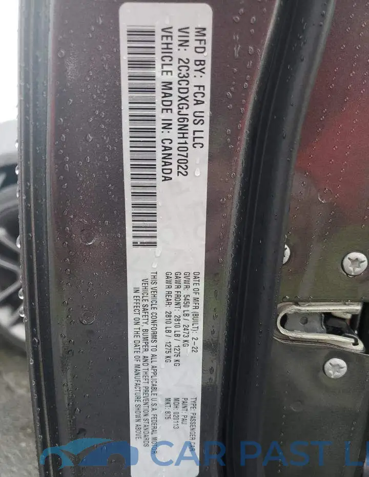 2C3CDXGJ6NH107022# 10