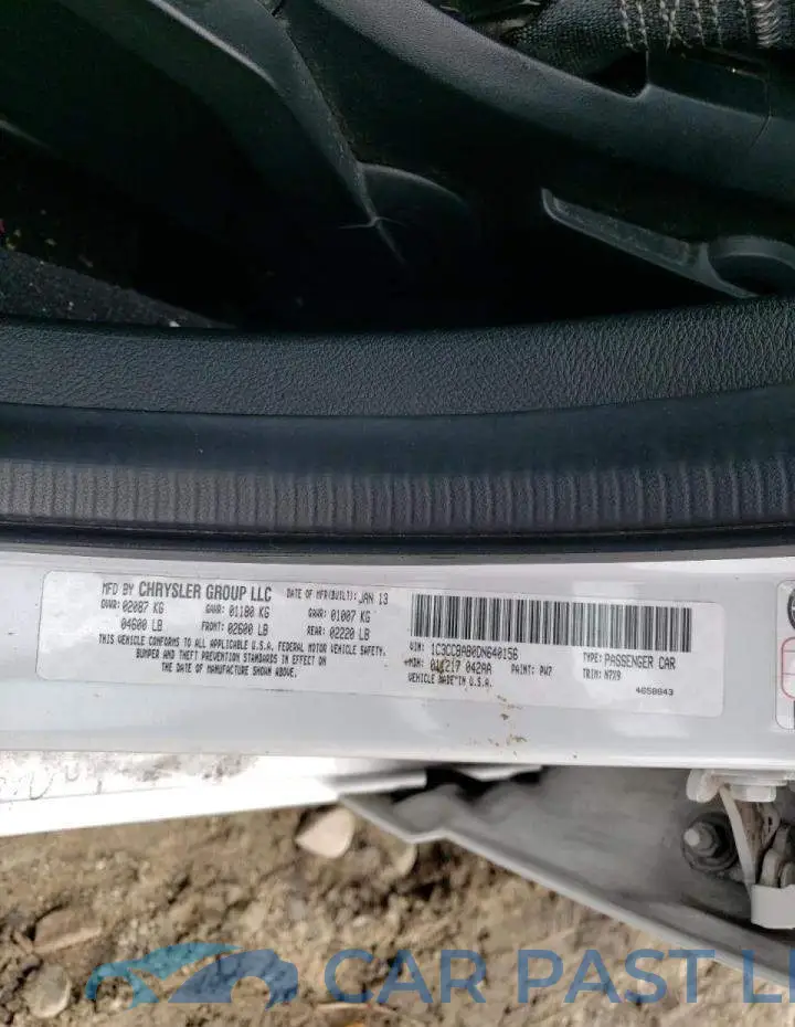 1C3CCBAB0DN640156# 12