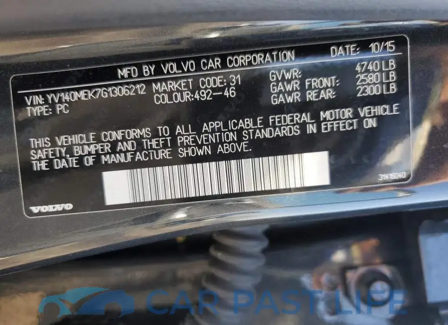 YV140MEK7G1306212# 12