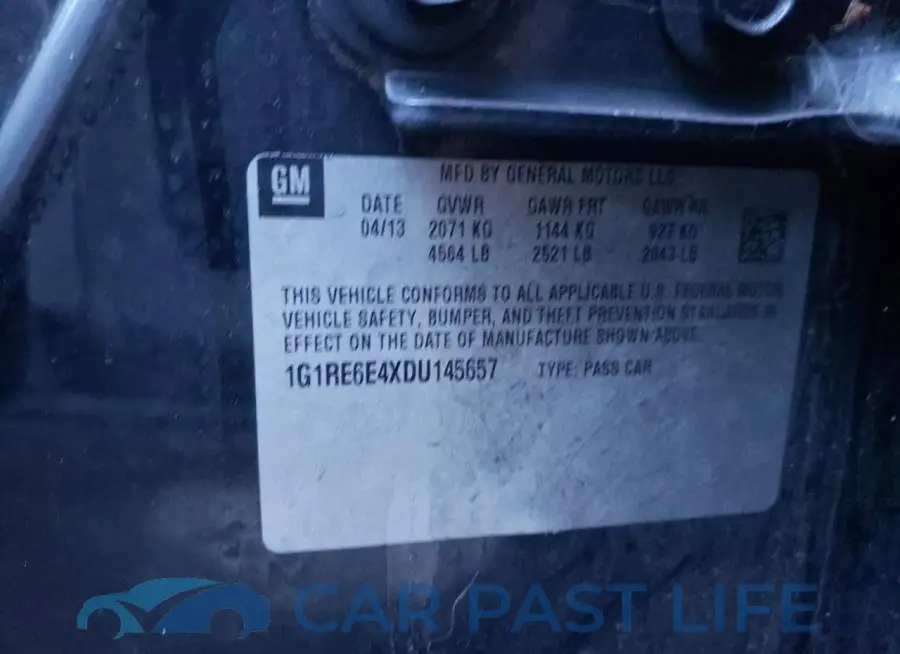 1G1RE6E4XDU145657# 10